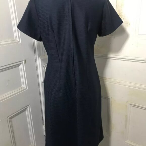 Vintage 1960’s Navy Blue Mynette Day Dress Size 10 - Picture 6 of 10